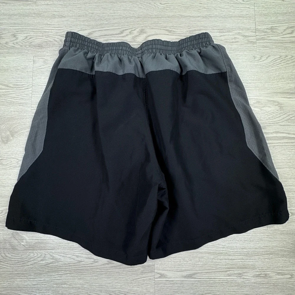 Nike Mens Shorts Athletic Running Training Black Grey‎ XXL Drawstring Mesh Lined